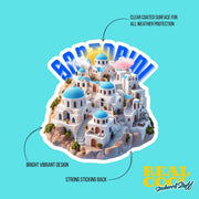 Santorini Greece Sticker | Greece Decal | Santorini Decal
