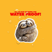Hugging Sloths Sticker | Cute Sloth Decal for Laptop, Water Bottle, & Planner - Adorable Sloth Gift for Any Occasion