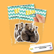 Hugging Brown Bears Sticker | Cute Bears Decal for Laptop, Water Bottle, & Planner - Adorable Bear Gift for Any Occasion