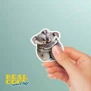 Hugging Koala Bears Sticker | Cute Koala Bears Decal for Laptop, Water Bottle, & Planner - Adorable Koala Bear Gift for Any Occasion