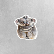 Hugging Koala Bears Sticker | Cute Koala Bears Decal for Laptop, Water Bottle, & Planner - Adorable Koala Bear Gift for Any Occasion