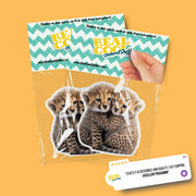 Hugging Cheetah Cubs Sticker | Cute Cheetah Cubs Decal for Laptop, Water Bottle, & Planner - Adorable Cheetah Cubs Gift for Any Occasion