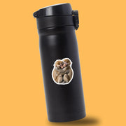 Hugging Monkeys Sticker | Cute Monkeys Decal for Laptop, Water Bottle, & Planner - Adorable Monkeys Gift for Any Occasion