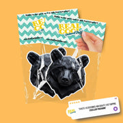 Black Bear Sticker | Black Bear Geometric Sticker | Bear Sticker Kaleidoscope