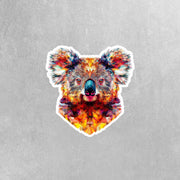 Koala Bear Sticker | Koala Bear Geometric Sticker | Bear Sticker Kaleidoscope
