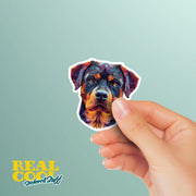 Rottweiler Sticker | Rottweiler Geometric Sticker | Rottweiler Sticker Kaleidoscope