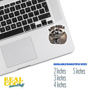 Hugging Racoons Sticker | Cute Racoons Decal for Laptop, Water Bottle, & Planner - Adorable Racoons Gift for Any Occasion