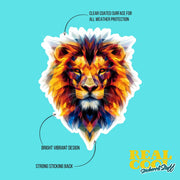 Lion Sticker | Lion Geometric Sticker | Lion Sticker Kaleidoscope