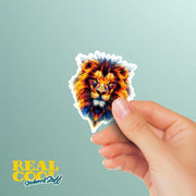 Lion Sticker | Lion Geometric Sticker | Lion Sticker Kaleidoscope