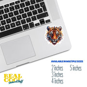 Tiger Sticker | Tiger Geometric Sticker | Tiger Sticker Kaleidoscope