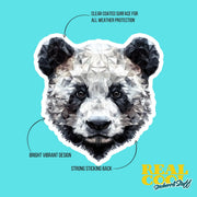 Panda Bear Sticker | Panda Bear Geometric Sticker | Panda Bear Sticker Kaleidoscope