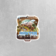 Denver Sticker | Colorado Decal for Cars, Laptops & Water Bottles | Custom Denver Gift Travel Souvenir