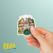 Palace of Versailles Sticker - Elegant French Art Décor, Vintage Travel Souvenir, Gift for Art Lovers & History Buffs