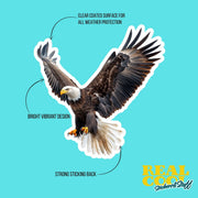 Eagle Sticker | Flying Eagle Decal | American Eagle Sticker
