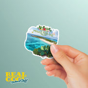 Prickly Pear Cay Anguilla Sticker | Caribbean Decal for Laptops, Water Bottles & Travel Lovers | Unique Island Souvenir