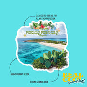 Prickly Pear Cay Anguilla Sticker | Caribbean Decal for Laptops, Water Bottles & Travel Lovers | Unique Island Souvenir