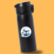 Antarctica Sticker | Whale Sticker, Ocean Lover Decor, Waterproof Vinyl, Gift for Nature Enthusiasts, Travel Souvenir