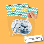 Antarctica Sticker | Whale Sticker, Ocean Lover Decor, Waterproof Vinyl, Gift for Nature Enthusiasts, Travel Souvenir