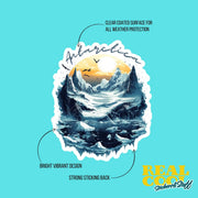Antarctica Sticker | Iceberg Sticker, Ocean Lover Decor, Waterproof Vinyl, Gift for Nature Enthusiasts, Travel Souvenir