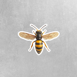 Hornet Sticker - Hornet Decal - Water Bottles & Home Decor - Insect Art Unique Gift Idea