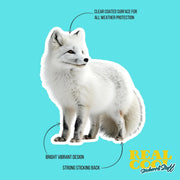 Arctic Fox Sticker | White Fox Sticker | Fox Decal
