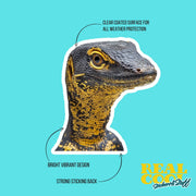 Nile Monitor Sticker | Cute Animal Vinyl Decal for Laptops, Water Bottles & More | Wildlife Theme