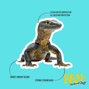 Nile Monitor Sticker | Cute Animal Vinyl Decal for Laptops, Water Bottles & More | Wildlife Theme