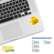 Yellow Tang Sticker | Cute Yellow Tang Decal for Fish Lovers, Ocean Decor, Waterproof, Gift for Aquarists & Sea Life Fans
