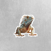 Iguana Sticker | Colorful Iguana Decal for Laptops, Water Bottles & More | Unique Animal Art Decor