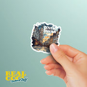 Covent Garden Sticker - London Decal, England Theme, Cute Travel Gift for Map Lovers & Souvenir Collectors