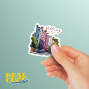 Notting Hill Sticker - London Decal, England Theme, Cute Travel Gift for Map Lovers & Souvenir Collectors