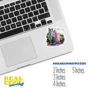 Notting Hill Sticker - London Decal, England Theme, Cute Travel Gift for Map Lovers & Souvenir Collectors