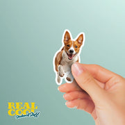 Running Basenji - Vinyl Dog Decal, Cute Basenji Decal, Pet Lover Gift, Car Laptop Sticker, Dog Owner Accessory