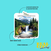Krimmler Wasserfalle Austria Sticker | Austria Travel Decal | Austria Water Bottle Sticker