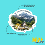 Albania Sticker | Accursed Mountains Vinyl Decal - Unique Travel Souvenir, Nature Lover Gift, Perfect for Laptops & Water Bottles