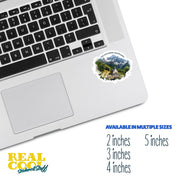 Albania Sticker | Accursed Mountains Vinyl Decal - Unique Travel Souvenir, Nature Lover Gift, Perfect for Laptops & Water Bottles