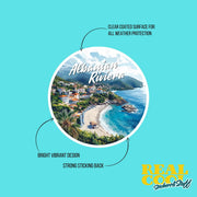 Albania Sticker | Albanian Riviera Vinyl Decal - Unique Travel Souvenir, Nature Lover Gift, Perfect for Laptops & Water Bottles