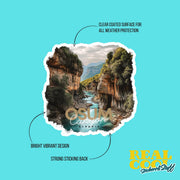 Albania Sticker | Osum Canyon Albania Vinyl Decal - Unique Travel Souvenir, Nature Lover Gift, Perfect for Laptops & Water Bottles