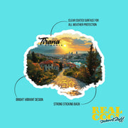 Albania Sticker | Triana Albania Vinyl Decal - Unique Travel Souvenir, Nature Lover Gift, Perfect for Laptops & Water Bottles