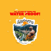 Andorra Sticker | Andorra Vinyl Decal - Unique Travel Souvenir, Nature Lover Gift, Perfect for Laptops & Water Bottles