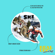 Andorra Sticker | Ski Andorra Vinyl Decal - Unique Travel Souvenir, Nature Lover Gift, Perfect for Laptops & Water Bottles