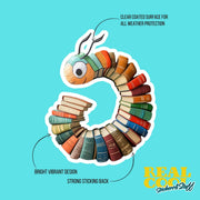 Book Worm Sticker | Cute Reading Decal, Book Lover Gift, Library Decor, Laptop Sticker, Literary Art, School Supplies, Bookish Gift