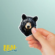 Black Bear Sticker | Black Bear Geometric Sticker | Bear Sticker Kaleidoscope