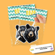 Black Bear Sticker | Black Bear Geometric Sticker | Bear Sticker Kaleidoscope