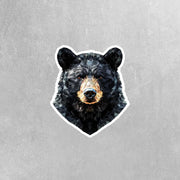 Black Bear Sticker | Black Bear Geometric Sticker | Bear Sticker Kaleidoscope
