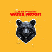 Black Bear Sticker | Black Bear Geometric Sticker | Bear Sticker Kaleidoscope