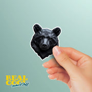Black Bear Sticker | Black Bear Geometric Sticker | Bear Sticker Kaleidoscope