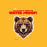 Brown Bear Sticker | Brown Bear Geometric Sticker | Bear Sticker Kaleidoscope