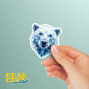 Polar Bear Sticker | Polar Bear Geometric Sticker | Bear Sticker Kaleidoscope
