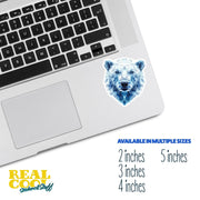 Polar Bear Sticker | Polar Bear Geometric Sticker | Bear Sticker Kaleidoscope